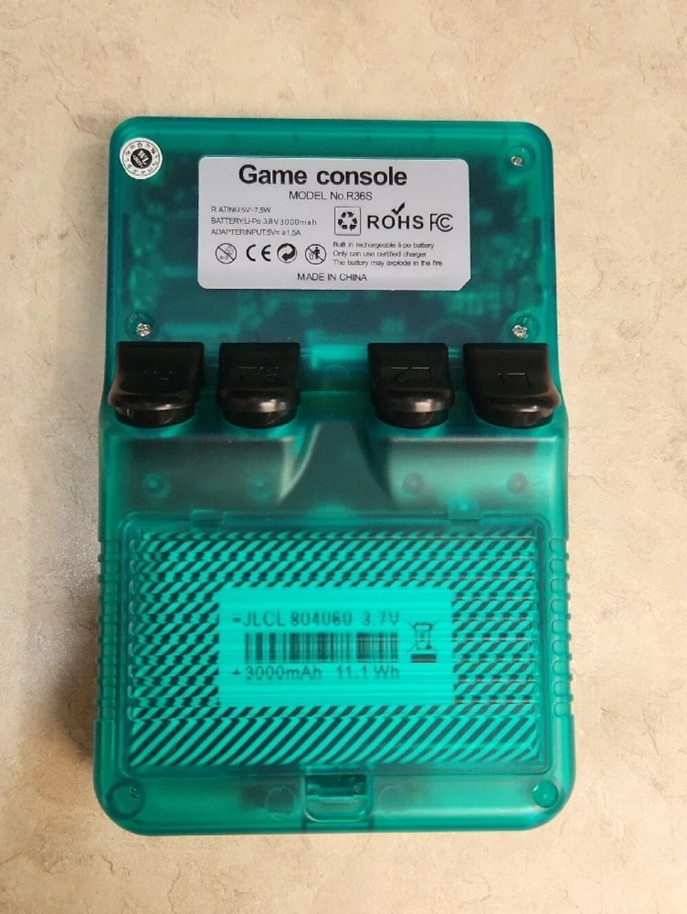 R36S Handheld Video Game Console 64GB, USB-C Charging Compact Gaming Console